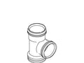 KOHLER 1 1/2-11 1/2 NP Tee - Vibrant Brushed Nickel, K-29073-BN