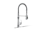 KOHLER K-29106-CP Bellera Semi-Professional Kitchen Sink Faucet With Three-Function Sprayhead - Polished Chrome