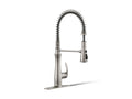 KOHLER K-29106-VS Bellera Semi-Professional Kitchen Sink Faucet With Three-Function Sprayhead - Vibrant Stainless