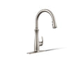 KOHLER K-29108-VS Bellera Touchless Pull-Down Kitchen Sink Faucet With Three-Function Sprayhead - Vibrant Stainless