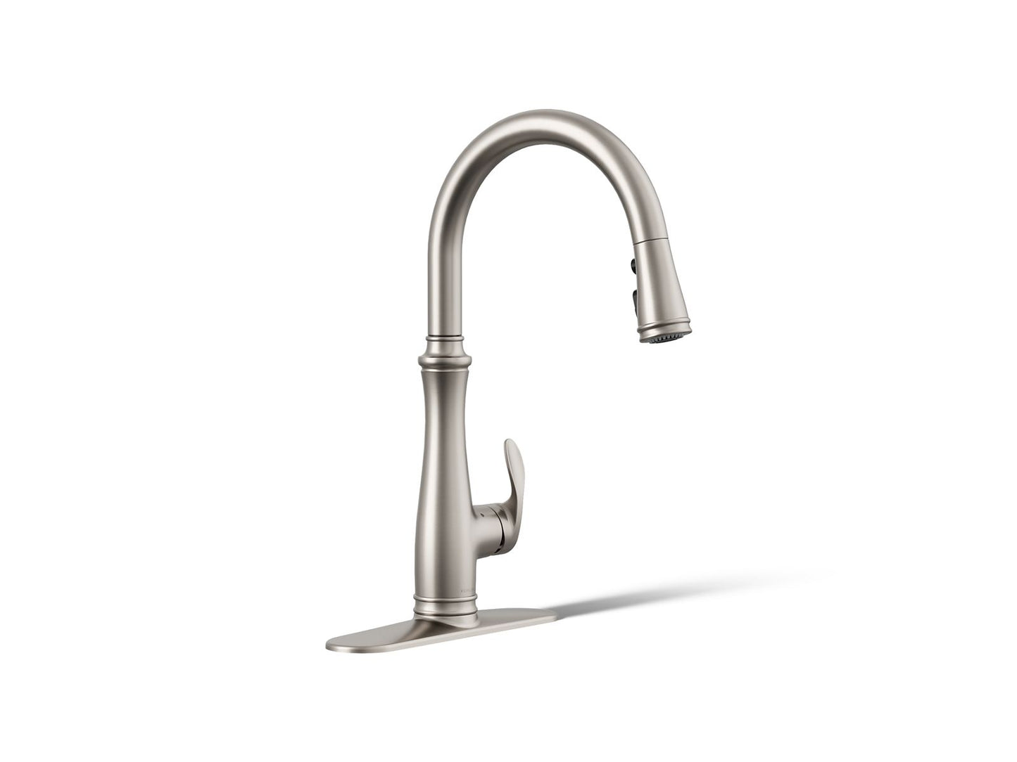 KOHLER K-29108-VS Bellera Touchless pull-down kitchen sink faucet with three-function sprayhead - Vibrant Stainless