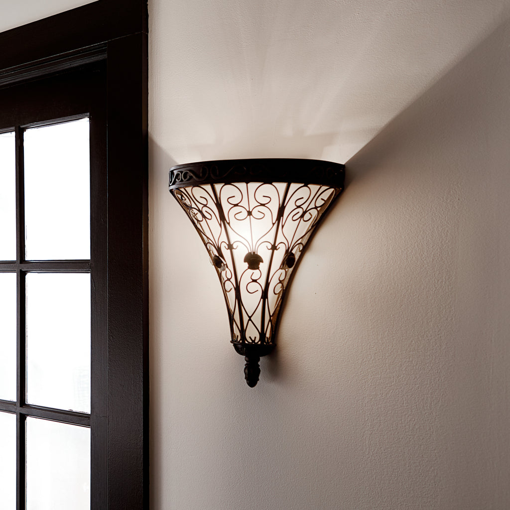 KICHLER 45131TRZ Marchesa 1 Light Wall Sconce Terrene Bronze