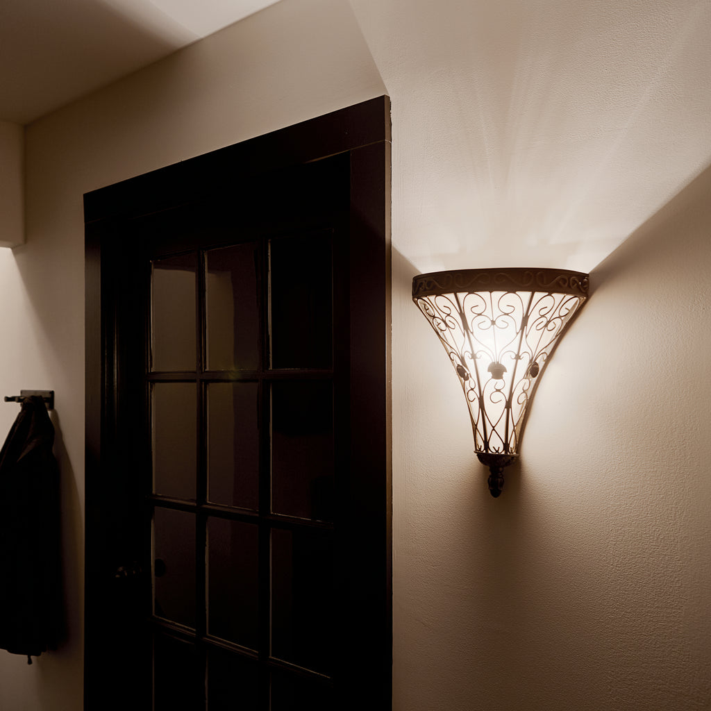 KICHLER 45131TRZ Marchesa 1 Light Wall Sconce Terrene Bronze