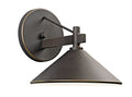 KICHLER 49059OZ Ripley 7.5" 1 Light Outdoor Wall Light In Olde Bronze