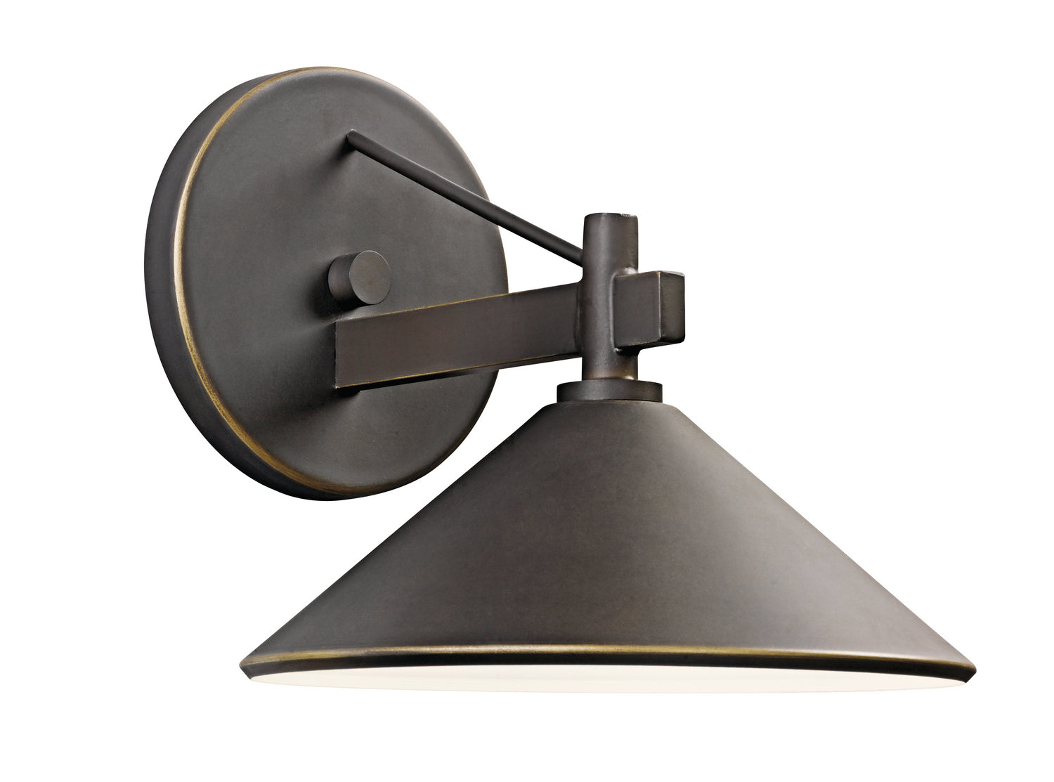 KICHLER 49059OZ Ripley 7.5" 1 Light Outdoor Wall Light In Olde Bronze