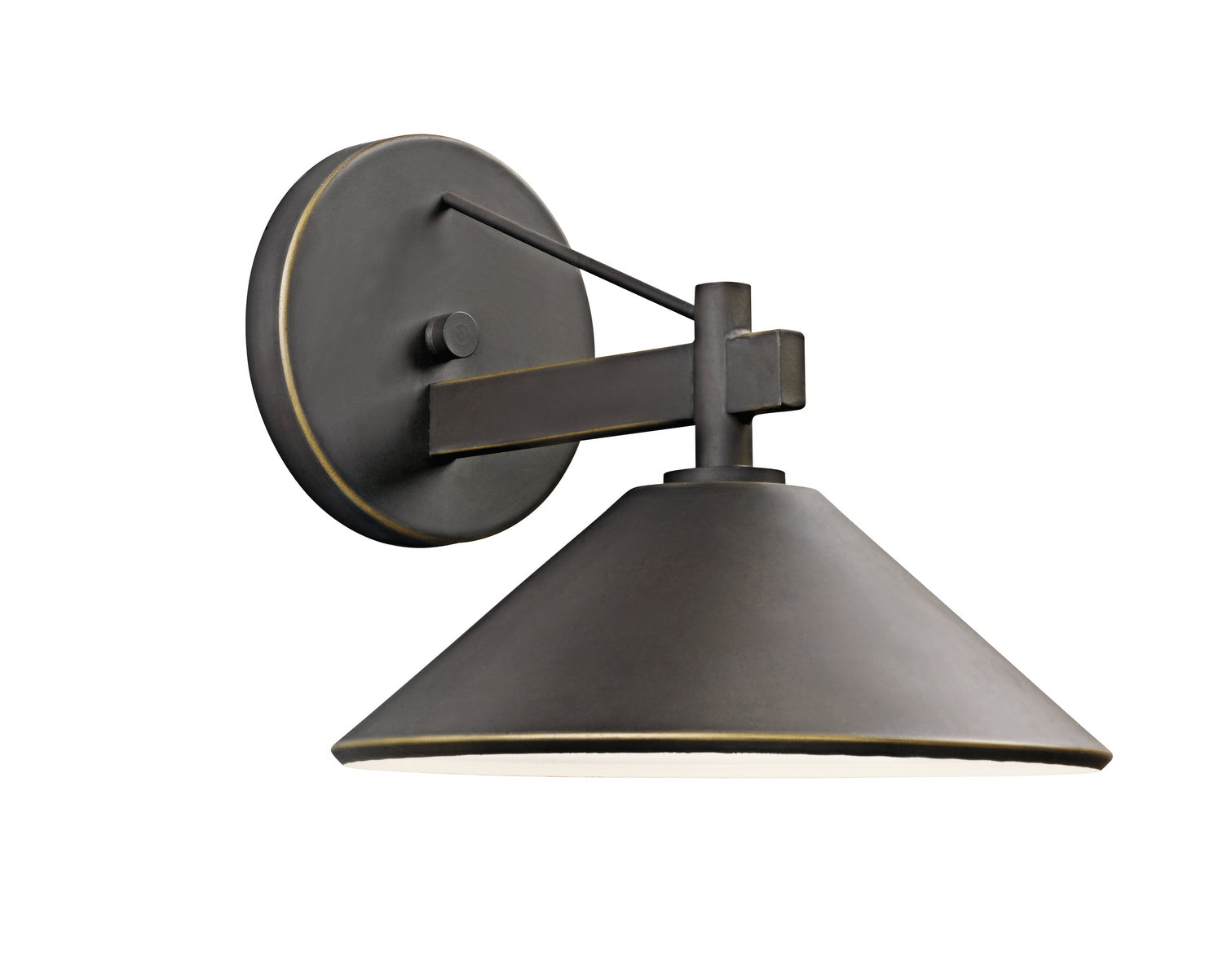 KICHLER 49060OZ Ripley 9" 1 Light Outdoor Wall Light In Olde Bronze