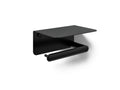 KOHLER K-29221-BL Kumin Covered Horizontal Toilet Paper Holder - Matte Black
