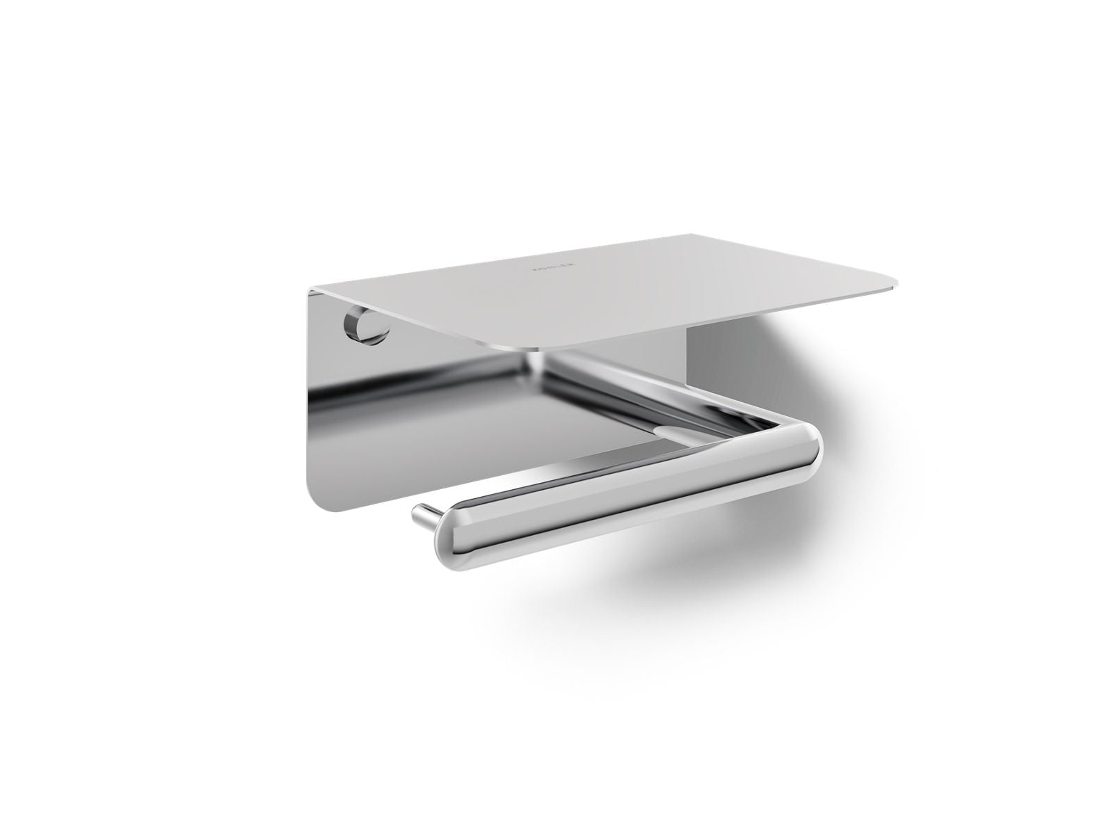 KOHLER K-29221-CP Kumin Covered Horizontal Toilet Paper Holder - Polished Chrome