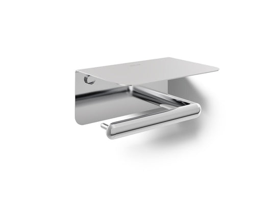 KOHLER K-29221-CP Kumin Covered horizontal toilet paper holder - Polished Chrome