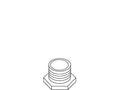 KOHLER Bushing, 3/8 X 1/8 - Polished Chrome, K-29238-CP