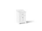 KOHLER K-29259-BD1-0 Charlemont 24" Bathroom Vanity Cabinet With Sink And Quartz Top - White