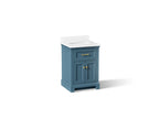 KOHLER K-29259-BD1-TDB Charlemont 24" Bathroom Vanity Cabinet With Sink And Quartz Top - Tidal Blue