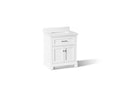 KOHLER K-29260-BD1-0 Charlemont 30" Bathroom Vanity Cabinet With Sink And Quartz Top - White