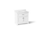 KOHLER K-29261-BD1-0 Charlemont 36" Bathroom Vanity Cabinet With Sink And Quartz Top - White