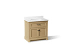 KOHLER K-29261-BD1-WEK Charlemont 36" Bathroom Vanity Cabinet With Sink And Quartz Top - Light Oak