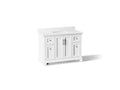 KOHLER K-29262-BD1-0 Charlemont 48" Bathroom Vanity Cabinet With Sink And Quartz Top - White