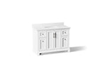 KOHLER K-29262-BD1-0 Charlemont 48" Bathroom Vanity Cabinet With Sink And Quartz Top - White