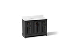 KOHLER K-29262-BD1-DWG Charlemont 48" Bathroom Vanity Cabinet With Sink And Quartz Top - Ferrous Grey