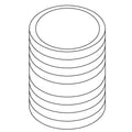 KOHLER Nipple, 1/2-14 Npt X 1.125 - Bright Chrome, K-29280-BC