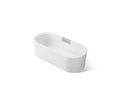 KOHLER K-29325-0-0 Volute 63" X 28-3/8" Freestanding Bath With Shroud - White