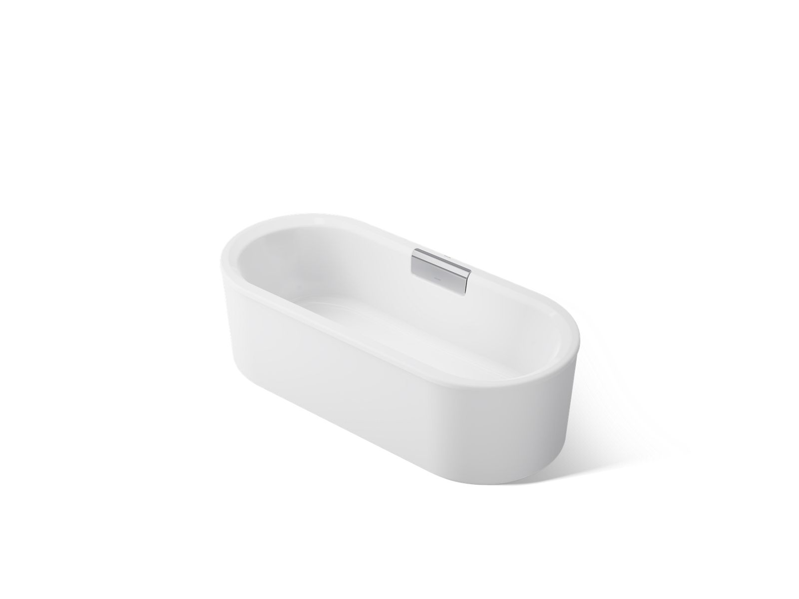 KOHLER K-29325-0-0 Volute 63" X 28-3/8" Freestanding Bath With Shroud - White