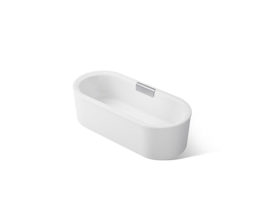 KOHLER K-29325-0-0 Volute 63" x 28-3/8" freestanding bath with shroud - White