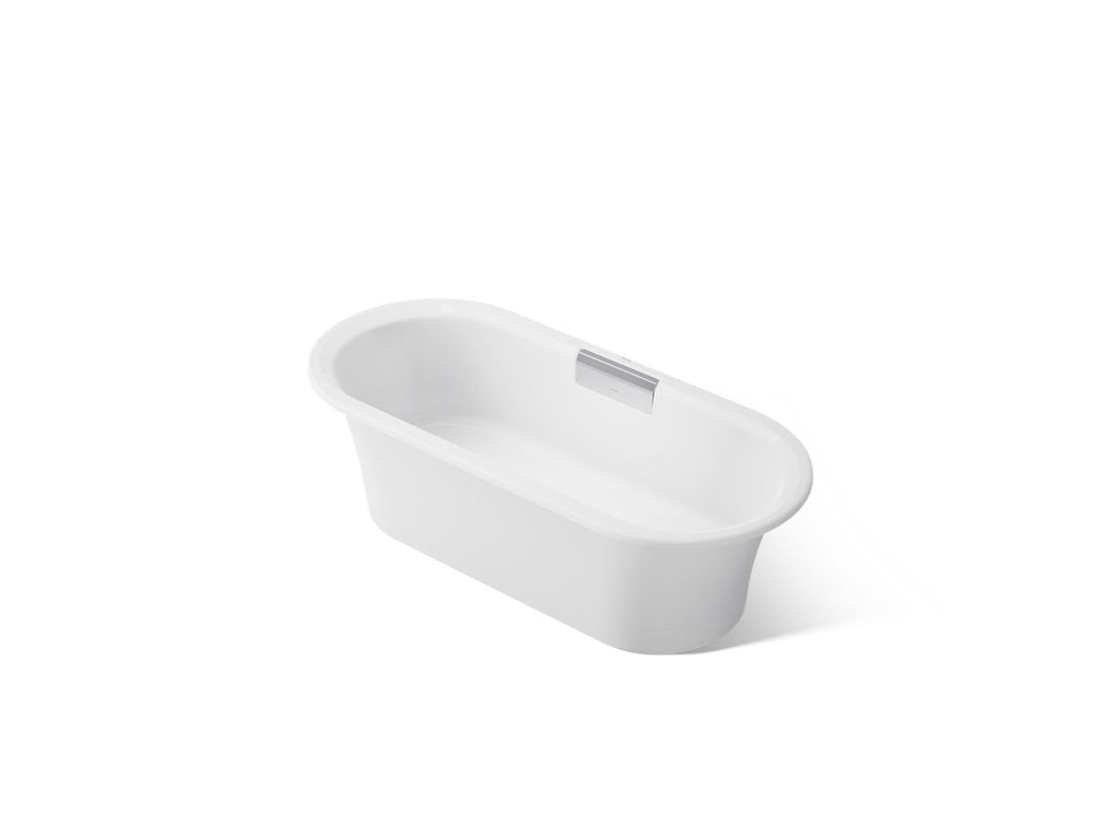 KOHLER K-29326-0-0 Volute 63" X 28-3/8" Freestanding Bath With Base - White