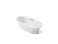 KOHLER K-29326-0-0 Volute 63" X 28-3/8" Freestanding Bath With Base - White