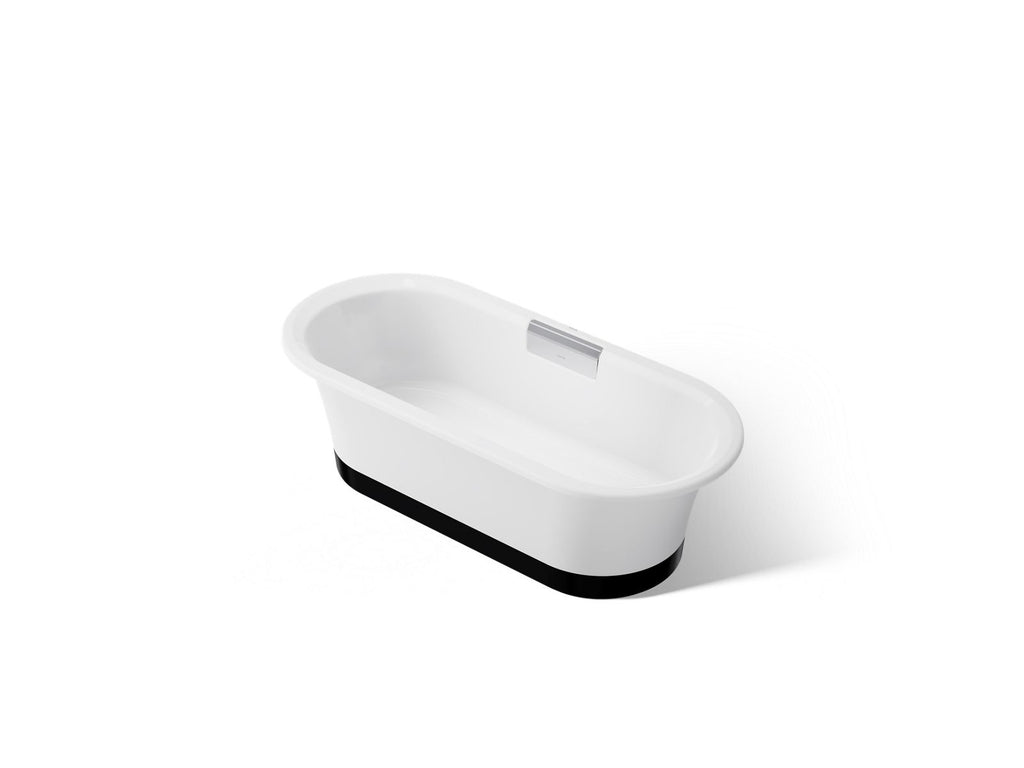 KOHLER K-29326-0B7-0 Volute 63" X 28-3/8" Freestanding Bath With Base - White