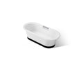 KOHLER K-29326-0B7-0 Volute 63" X 28-3/8" Freestanding Bath With Base - White