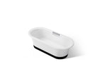 KOHLER K-29326-0B7-0 Volute 63" X 28-3/8" Freestanding Bath With Base - White