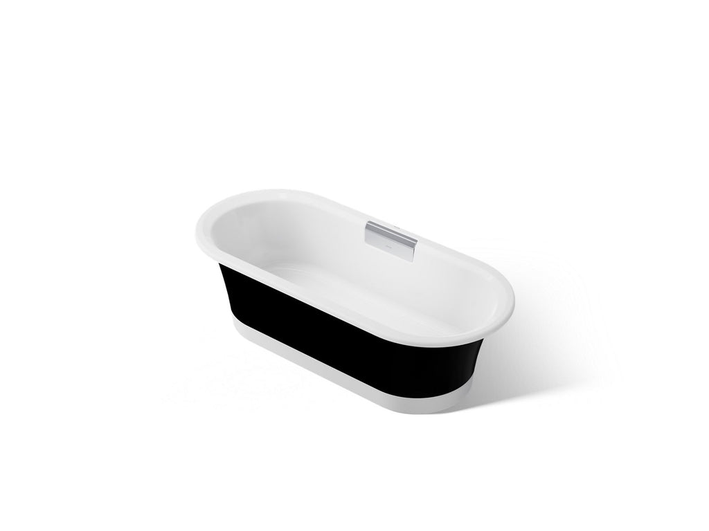 KOHLER K-29326-P5B0-0 Volute 63" X 28-3/8" Freestanding Bath With Base - White