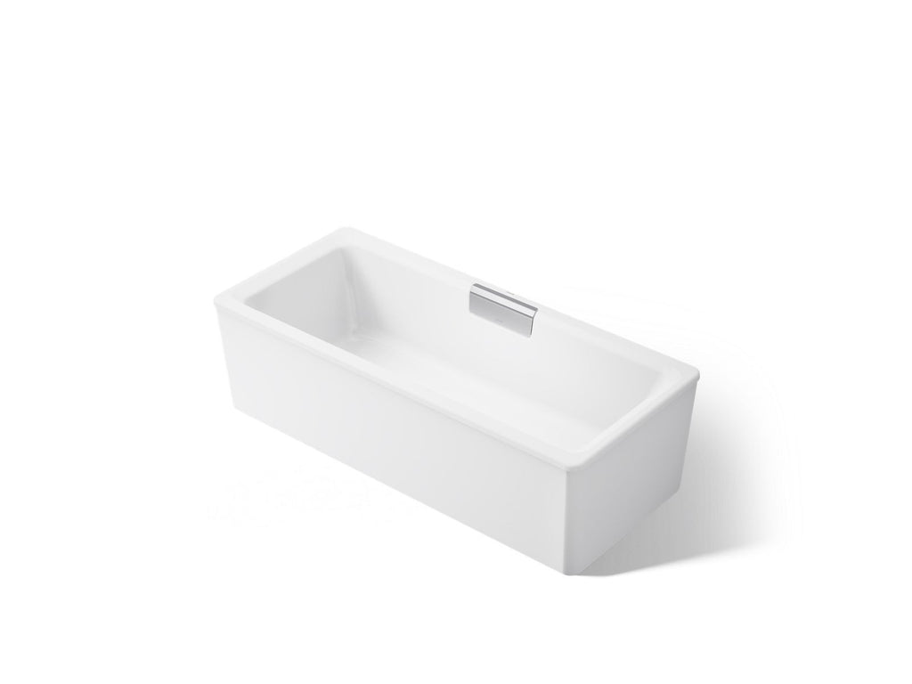KOHLER K-29327-0-0 Volute 63" X 28-3/8" Freestanding Bath With Shroud - White