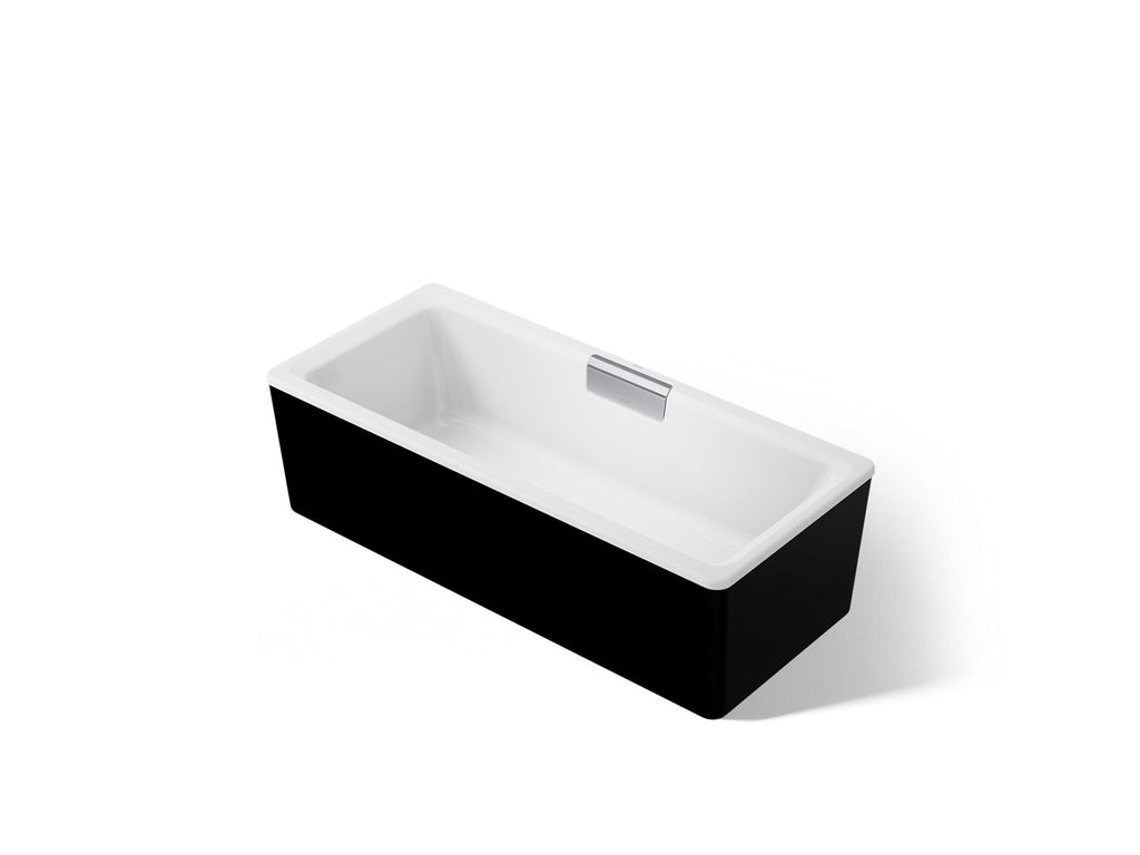 KOHLER K-29327-7-0 Volute 63" X 28-3/8" Freestanding Bath With Shroud - White