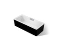KOHLER K-29327-7-0 Volute 63" X 28-3/8" Freestanding Bath With Shroud - White