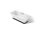 KOHLER K-29328-0B7-0 Volute 63" X 28-3/8" Freestanding Bath With Base - White