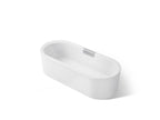 KOHLER K-29329-0-0 Volute 70-7/8" X 30-3/8" Freestanding Bath With Shroud - White