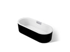 KOHLER K-29329-7-0 Volute 70-7/8" X 30-3/8" Freestanding Bath With Shroud - White