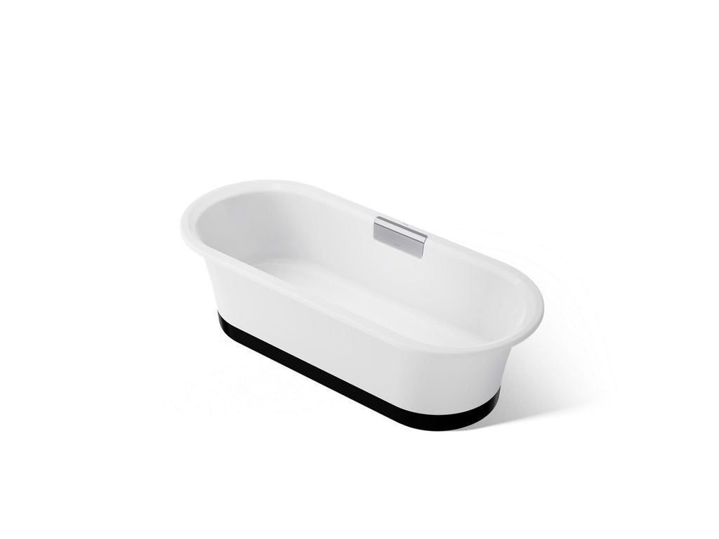 KOHLER K-29330-0B7-0 Volute 70-7/8" X 30-3/8" Freestanding Bath With Base - White