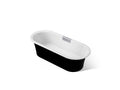KOHLER K-29330-P5-0 Volute 70-7/8" X 30-3/8" Freestanding Bath With Base - White