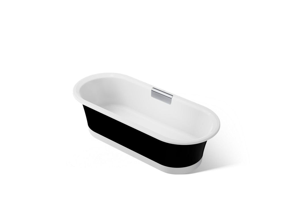 KOHLER K-29330-P5B0-0 Volute 70-7/8" X 30-3/8" Freestanding Bath With Base - White