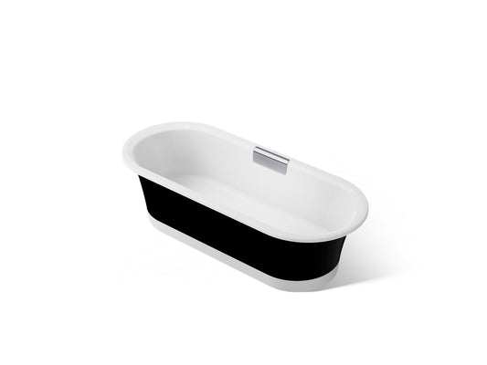 KOHLER K-29330-P5B0-0 Volute 70-7/8" x 30-3/8" freestanding bath with base - White
