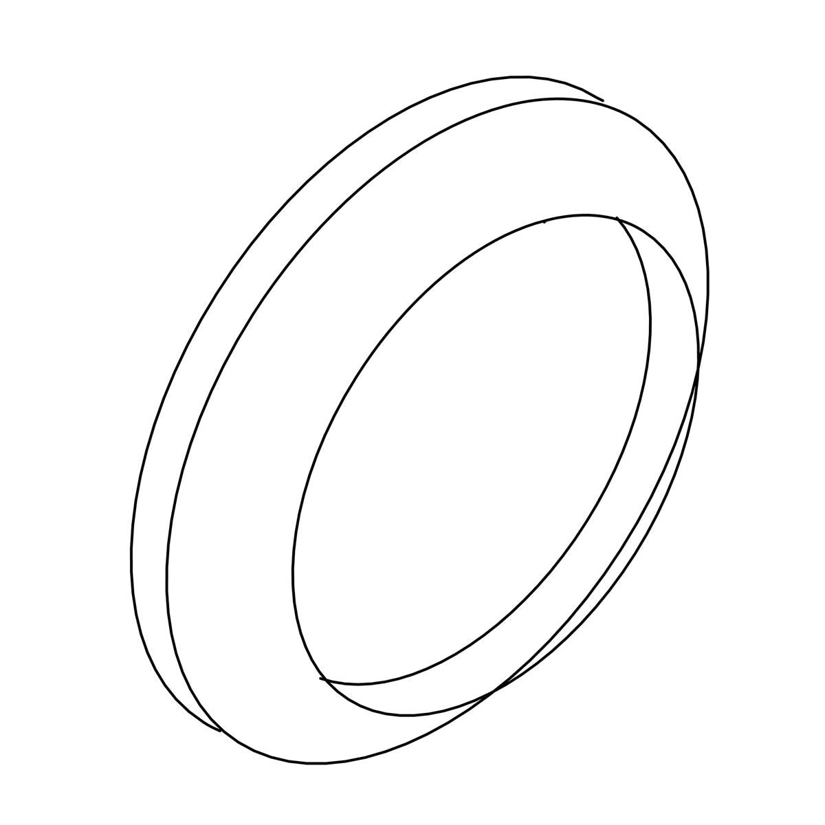 KOHLER Washer, Ell Overflow, K-29657