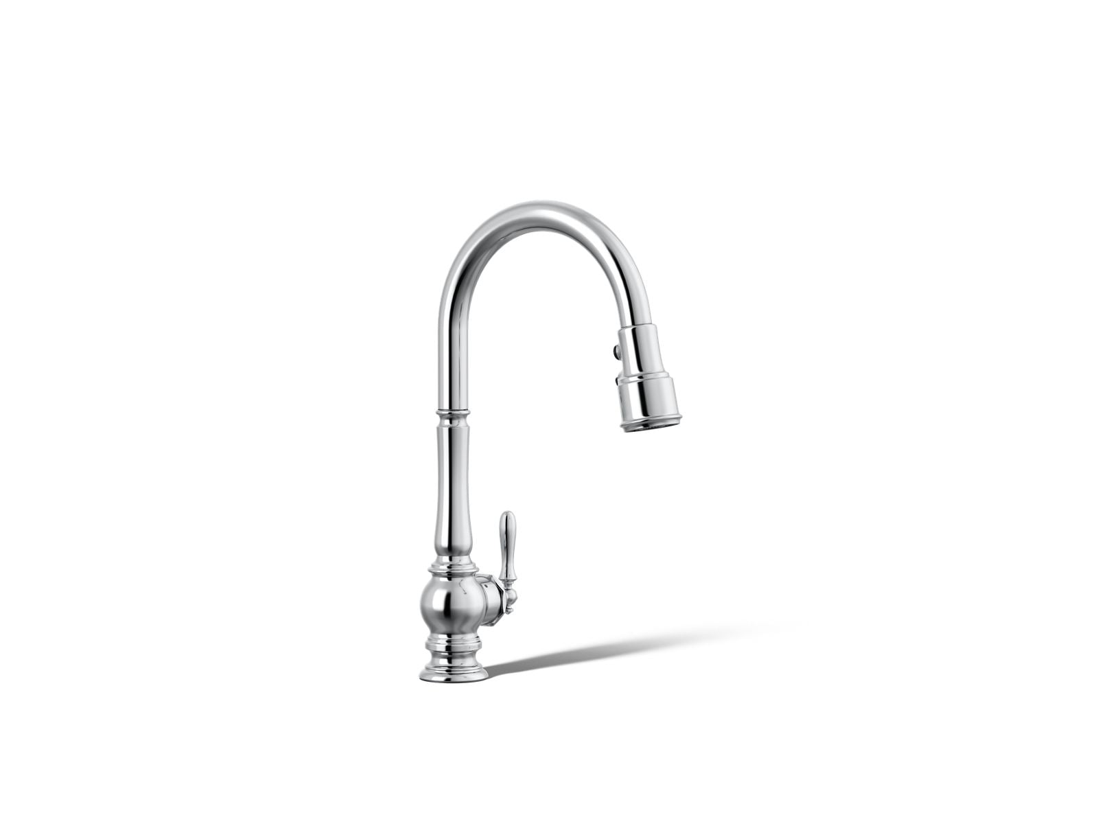 KOHLER K-29709-CP Artifacts Touchless Pull-Down Kitchen Sink Faucet With Three-Function Sprayhead - Polished Chrome