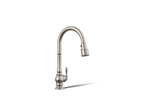 KOHLER K-29709-VS Artifacts Touchless Pull-Down Kitchen Sink Faucet With Three-Function Sprayhead - Vibrant Stainless