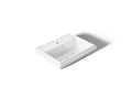 KOHLER K-2991-1-0 Tresham 21-3/4" Rectangular Drop-In Bathroom Sink - White