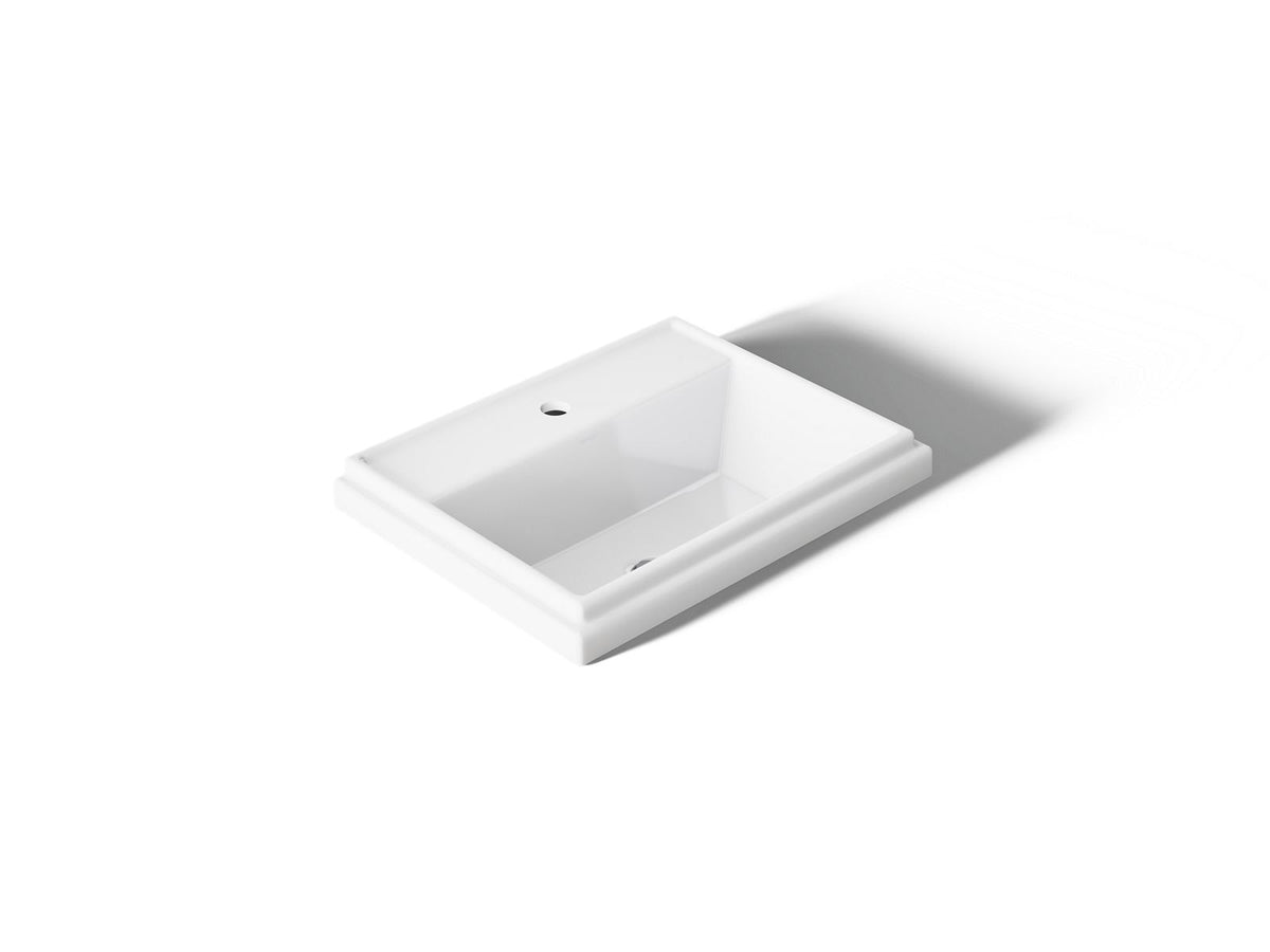 KOHLER K-2991-1-0 Tresham 21-3/4" Rectangular Drop-In Bathroom Sink - White