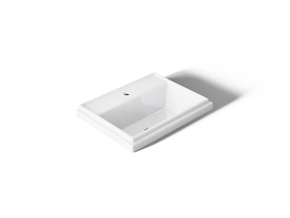 KOHLER K-2991-1-0 Tresham 21-3/4" rectangular drop-in bathroom sink - White