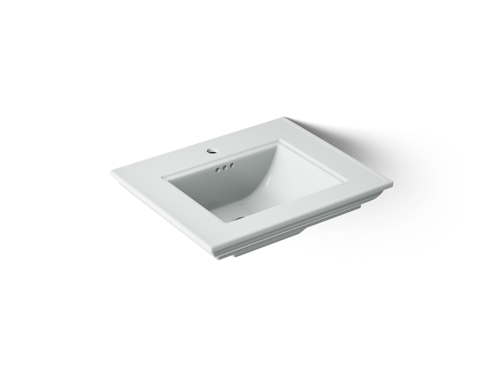 KOHLER K-29999-1-95 Memoirs Stately 25" Pedestal/Console Table Bathroom Sink - Ice Grey