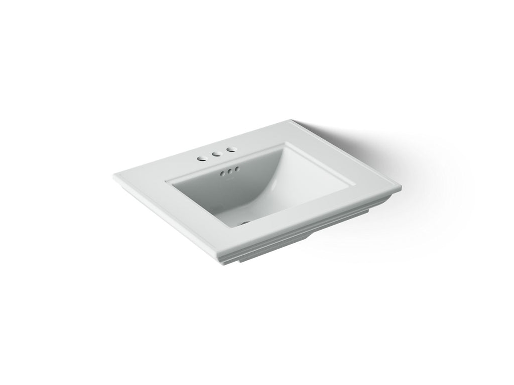 KOHLER K-29999-4-95 Memoirs Stately 25" Pedestal/Console Table Bathroom Sink - Ice Grey